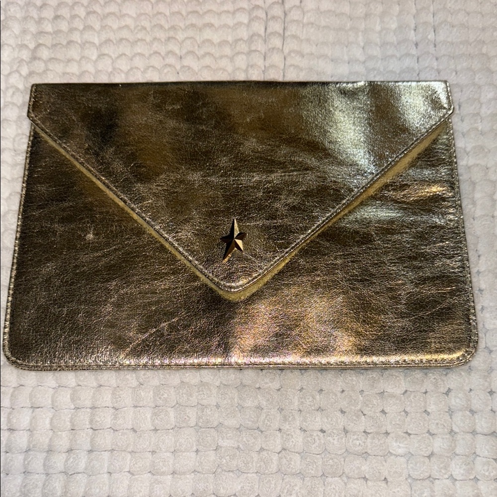 Gold Envelope Clutch
